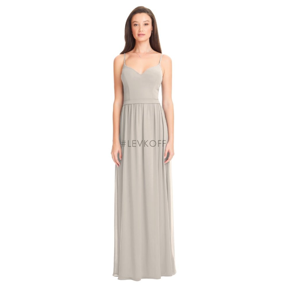 Bill Levkoff Desert Gray Bridesmaids Dress #7052